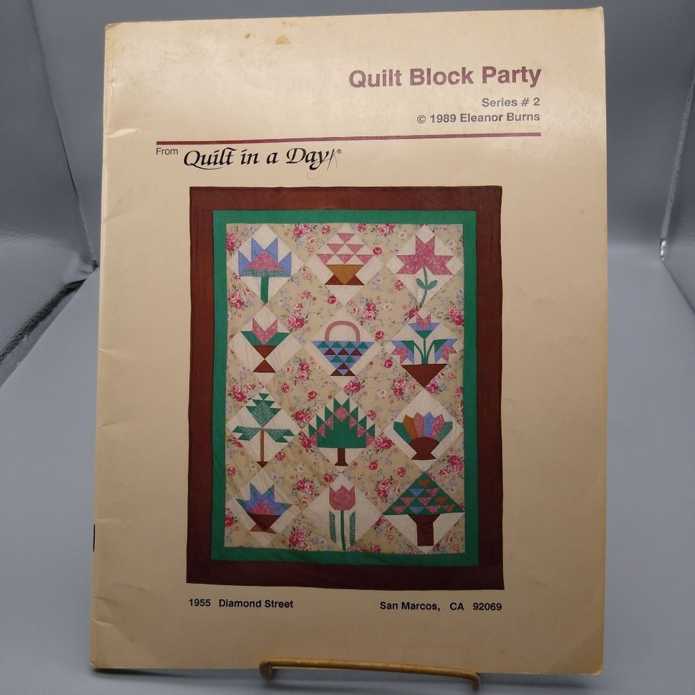 Vintage Quilting Patterns, Quilt Block Party Series 2 by Eleanor Burns, Quilt